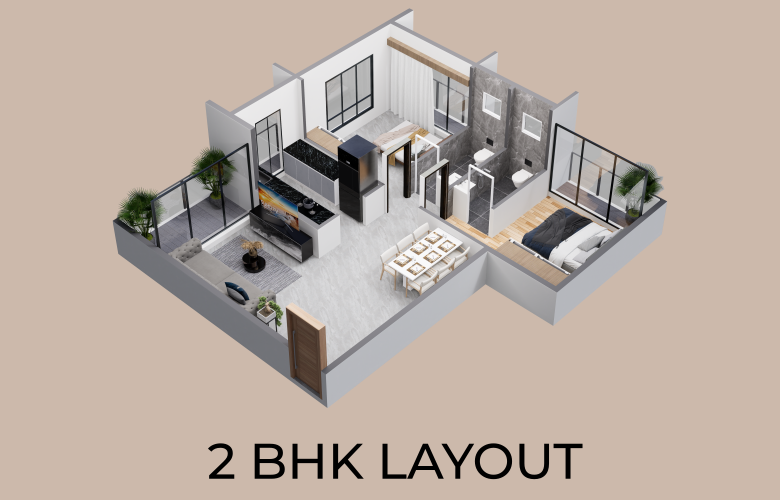 2 bhk flats in karjat near station